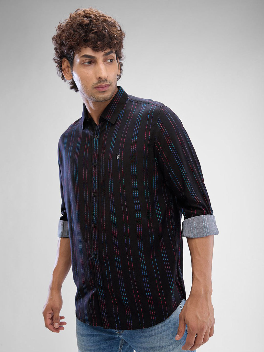 SPYKAR Men Slim Fit Tartan Checks Opaque Checked Casual Shirt