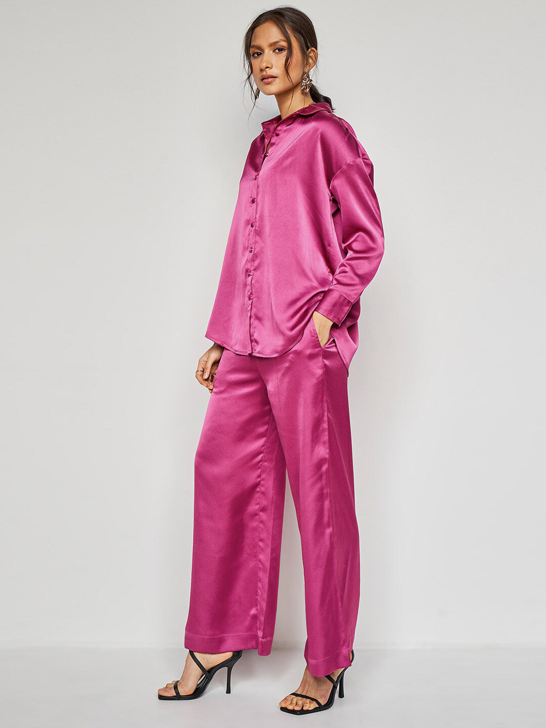 AND Collar Neck Shirt & Mid -Rise Trouser Co-Ords