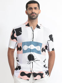 RARE RABBIT Men Ansel Slim Fit Abstract Printed Shirt