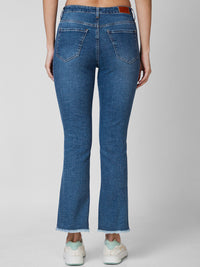 SPYKAR Women Bootcut Mid Rise Clean Look Light Fade Cropped Jeans