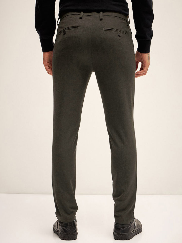 THE BEAR HOUSE Men Slim Fit Trousers