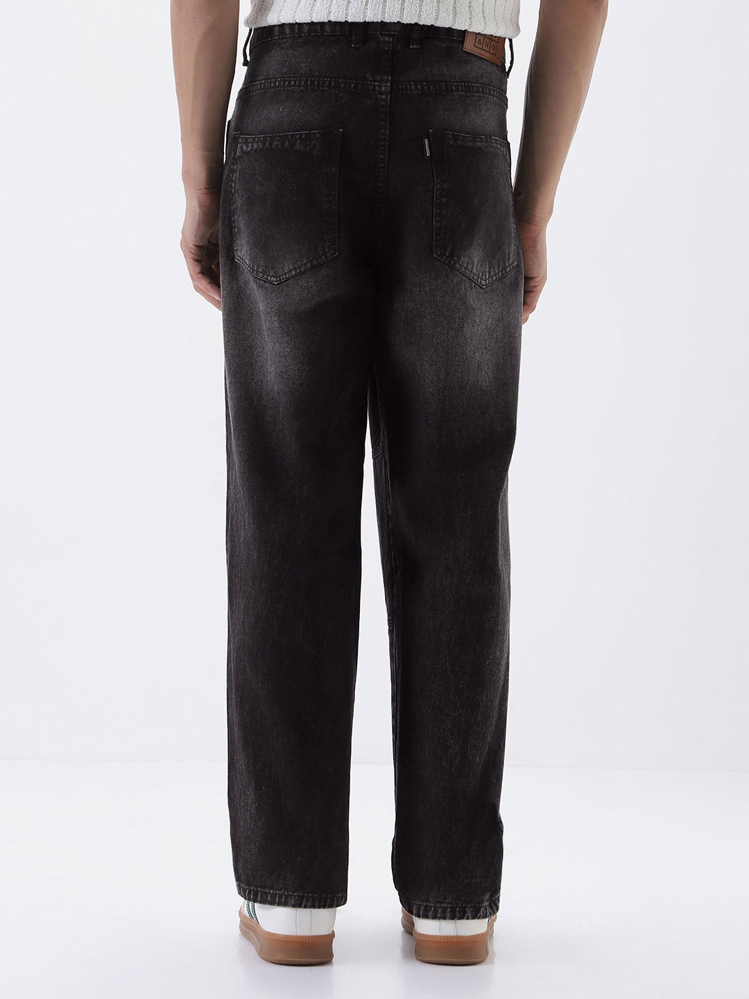 Urbano Fashion Baggy Fit Cut and Sew Panelled Jeans