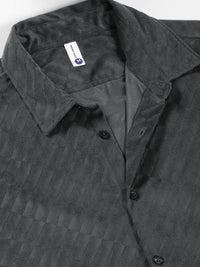 Thomas Scott Men Premium Spread Collar Textured Slim Fit Casual Shirt