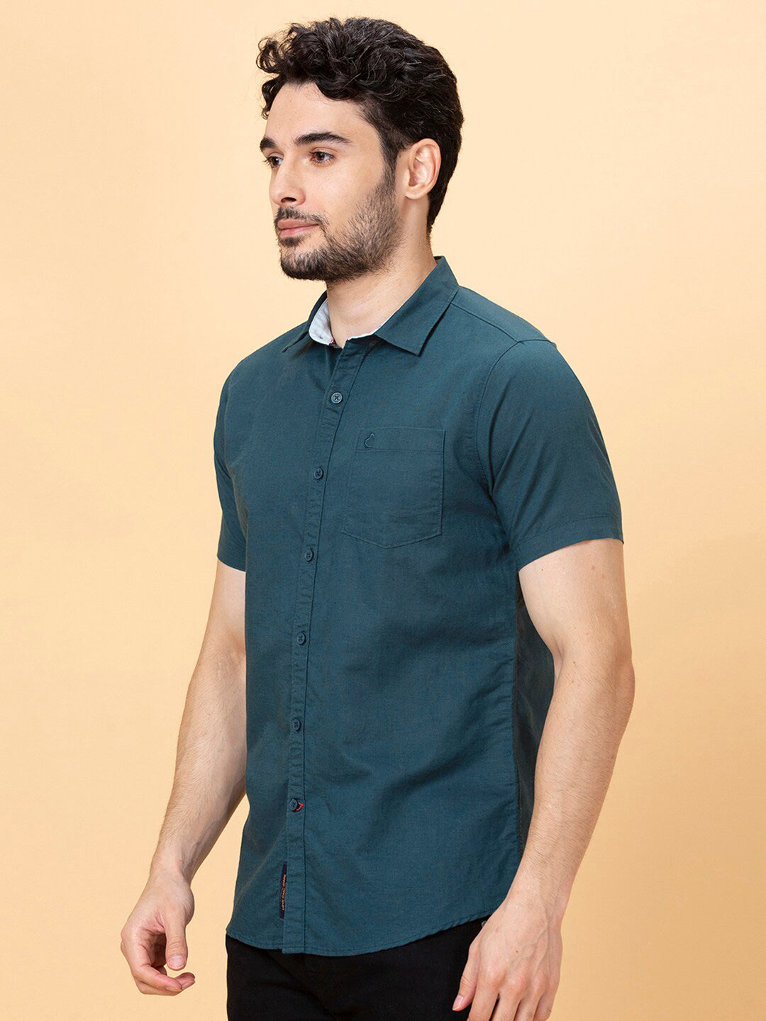 Being Human Spread Collar Slim Fit Casual Shirt