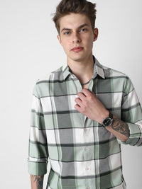 VASTRADO Men Classic Tartan Checks Opaque Checked Casual Shirt