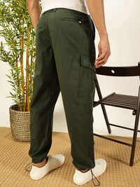 Thomas Scott Men Smart Parachute Pure Cotton Cargo Trouser