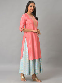 AURELIA Women Geometric Thread Work Kaftan Kurta