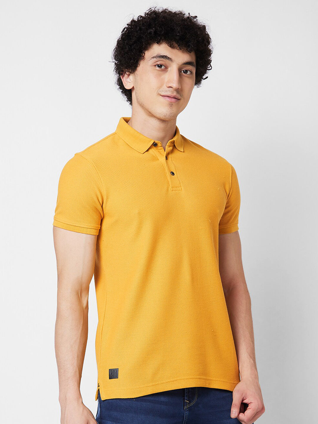 SPYKAR Polo Collar Cotton Slim Fit T-shirt