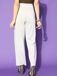 STREET 9 Women Beautiful Grey Solid Trousers
