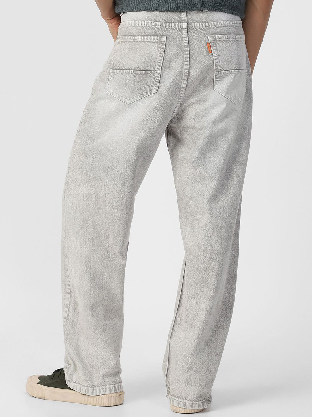 Urbano Fashion Men Loose Relaxed Fit Heavy Fade Jeans