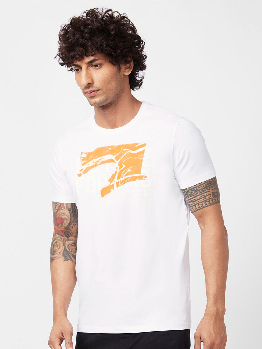 SPYKAR Graphic Printed Slim Fit Cotton Casual T-Shirt
