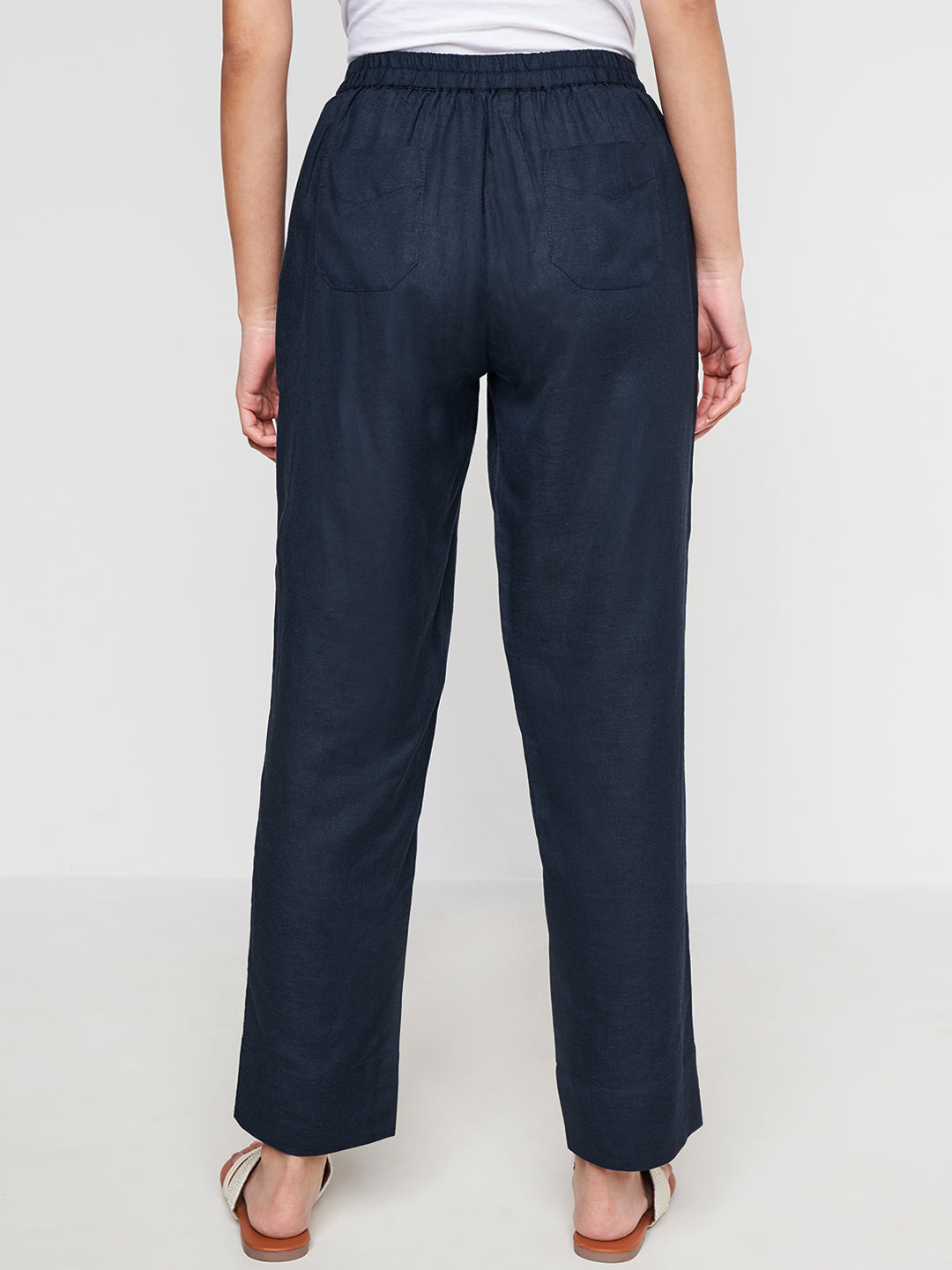 Global Desi Women Straight Fit Trousers