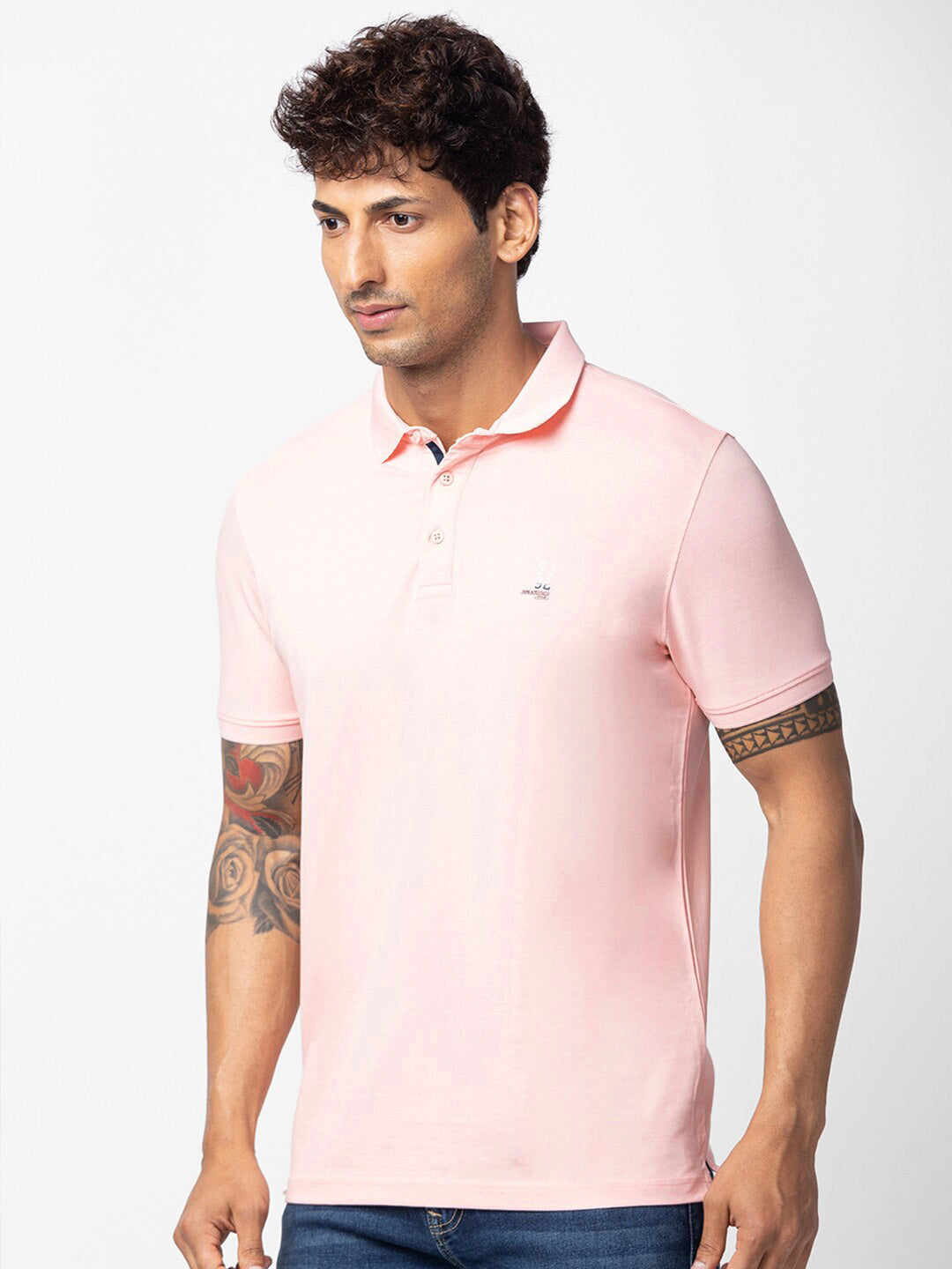 SPYKAR Men Cotton Polo Collar T-shirt