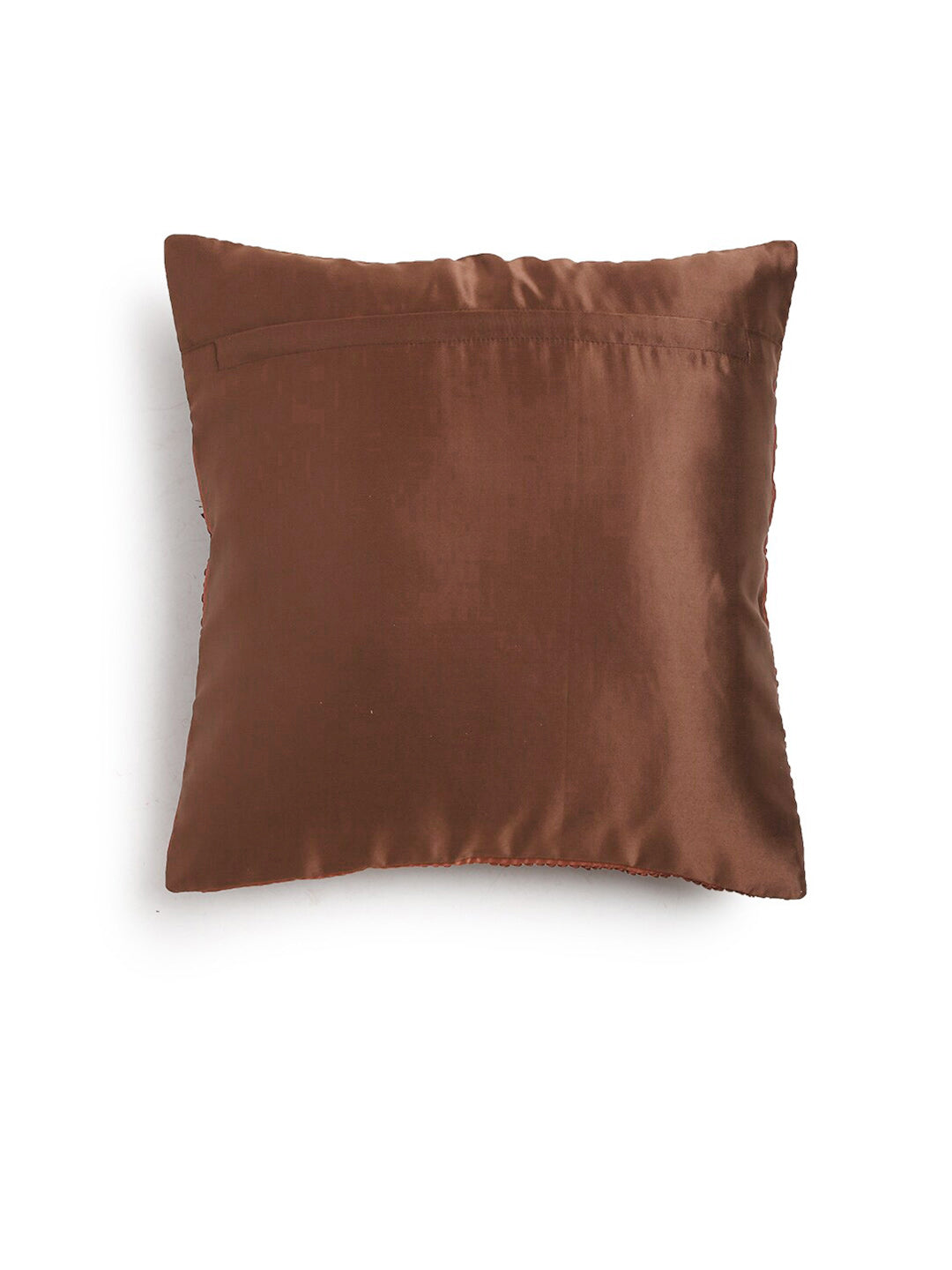 HOSTA HOMES Brown Set of 2 Embellished Square Cushion Covers