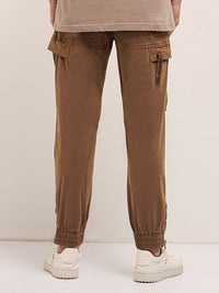 THE BEAR HOUSE Men Cotton Slim Fit Cargos
