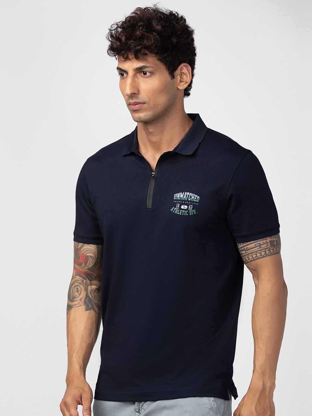 SPYKAR Men Cotton Polo Collar T-shirt