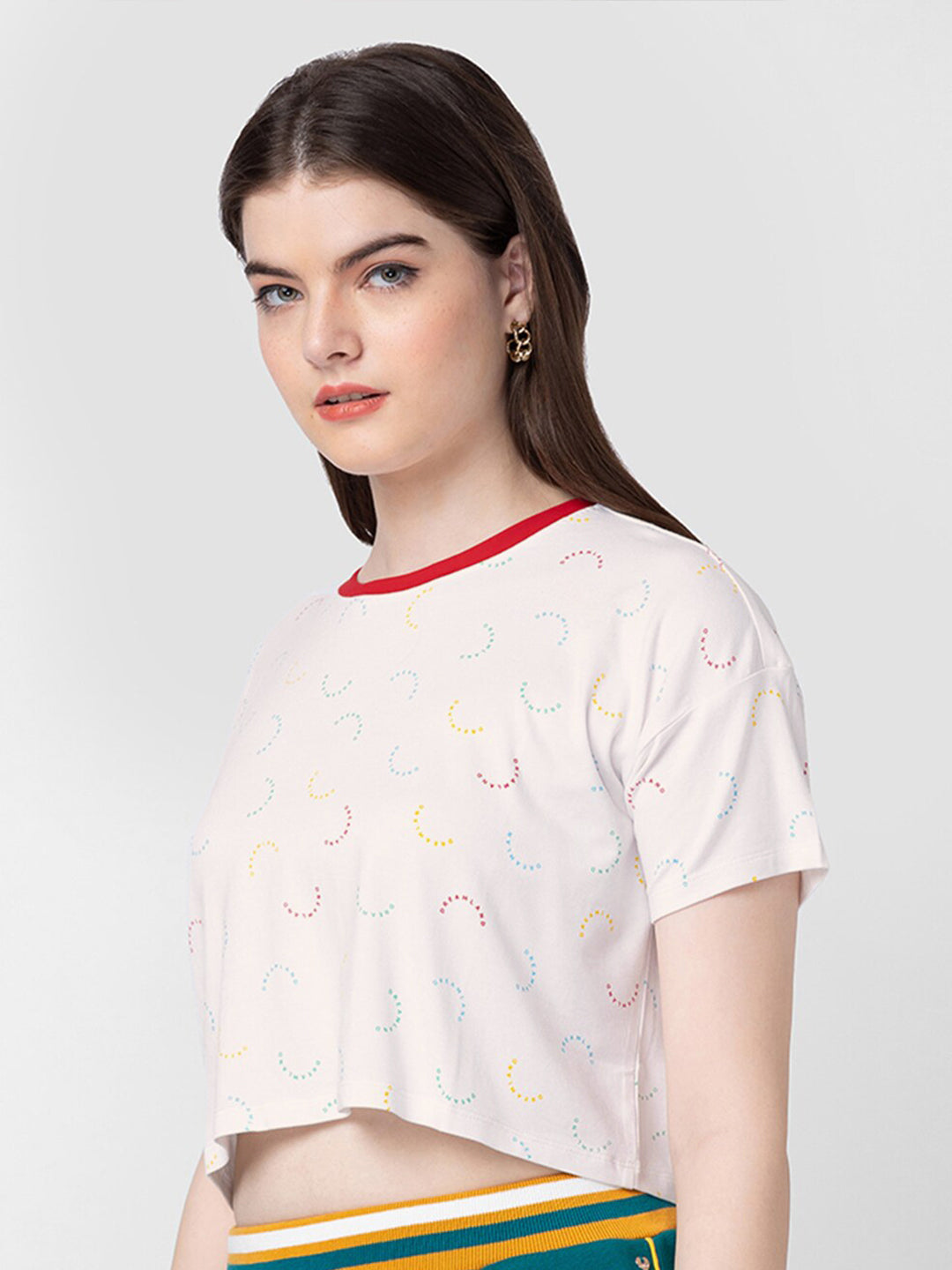SPYKAR Women Typography Printed Slim Fit T-shirt