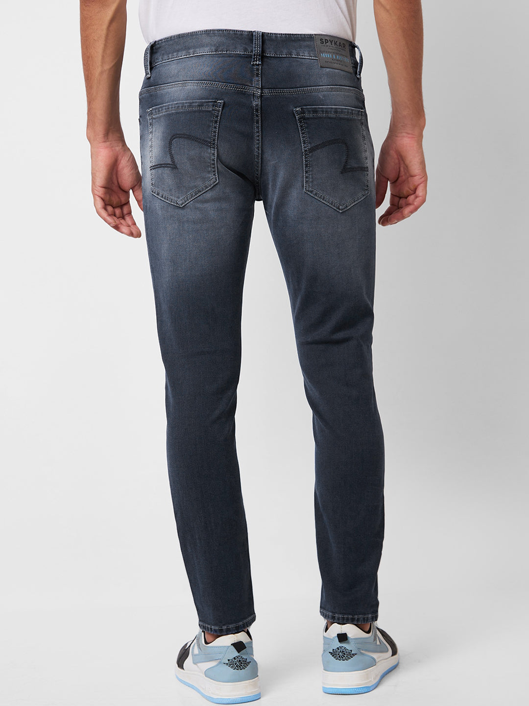 SPYKAR Men Slim Fit Heavy Fade Stretchable Jeans