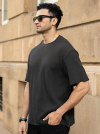 Powerlook Men Self Design Relaxed Fit T-shirt