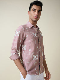 Thomas Scott Men Embroidered Regular Fit Casual Shirt