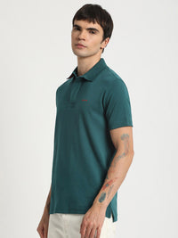 THE BEAR HOUSE Polo Collar Slim Fit Pure Cotton T-shirt