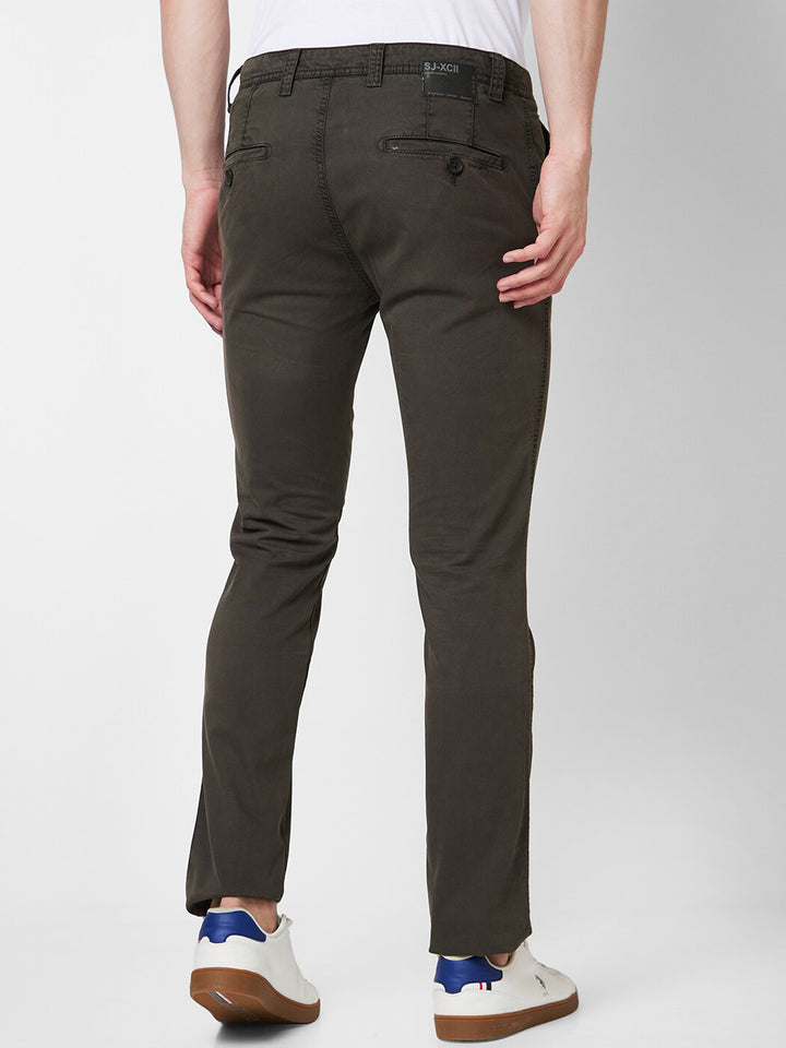 SPYKAR Men Rico Slim Fit Mid Rise Trousers
