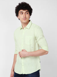 SPYKAR Spread Collar Linen Casual Shirt