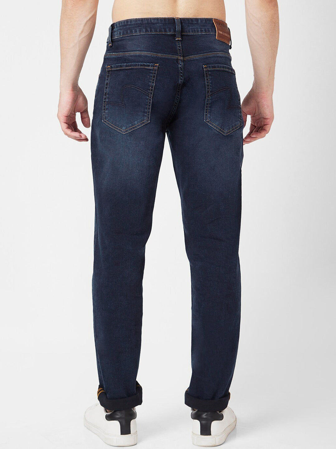 SPYKAR Men Slim Fit Narrow Light Fade Low-Rise Stretchable Jeans