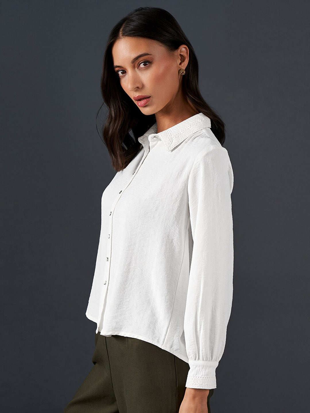 AND Regular Fit Cuff Sleeve Shirt
