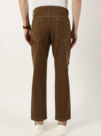 Thomas Scott Men Smart Regular Fit Easy Wash Mid-Rise Cotton Trousers