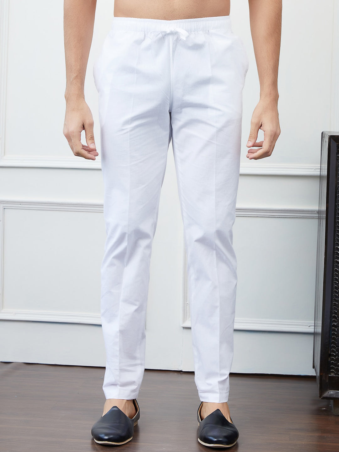 See Designs Shirt Collar Long Sleeves Pure Cotton Pathani Kurta With Pyjamas