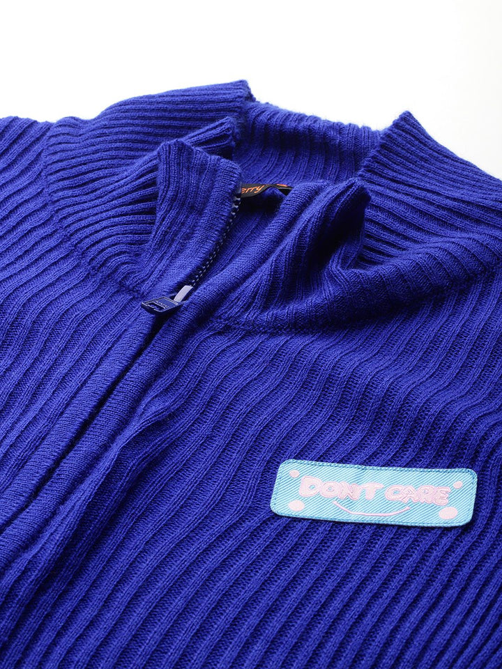 DressBerry Pure Acrylic Ribbed Cardigan