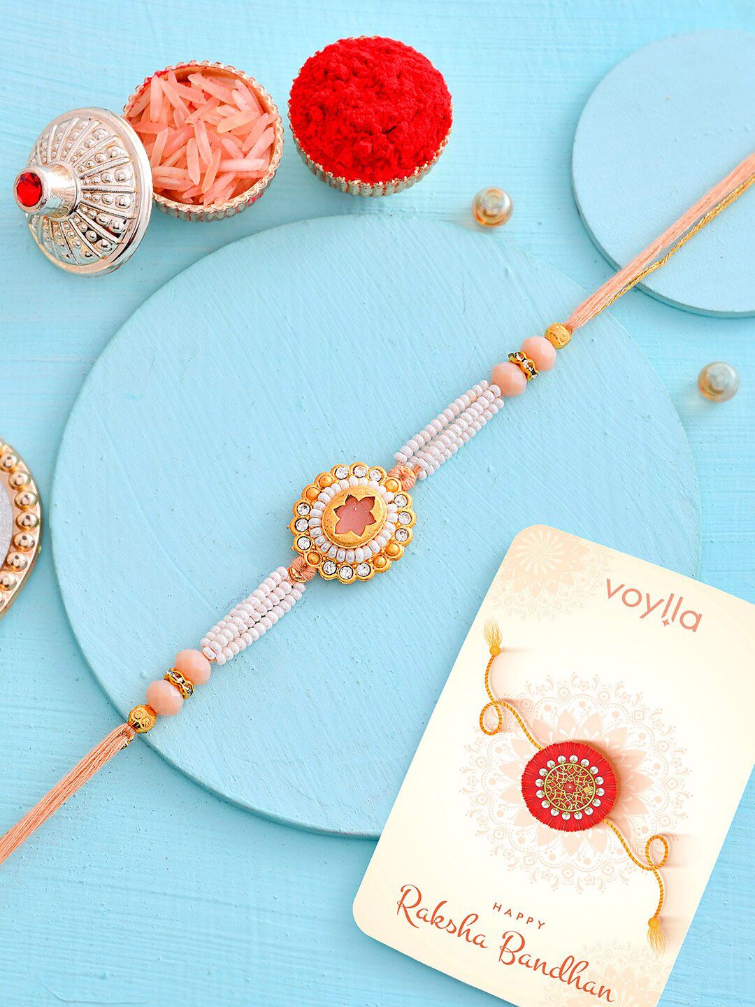 Voylla Men Kundan Rakhi