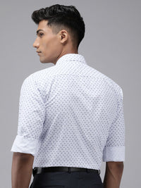 Park Avenue Slim Fit Ethnic Motifs Printed Formal Shirt