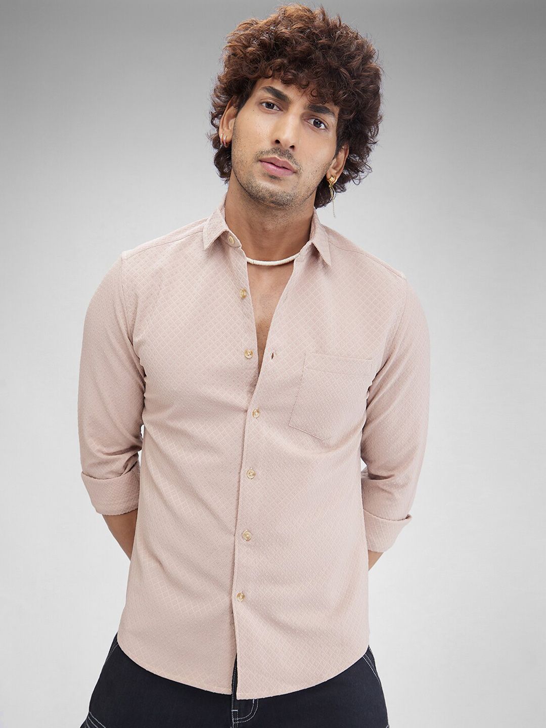 VASTRADO Men Classic Slim Fit Casual Shirt