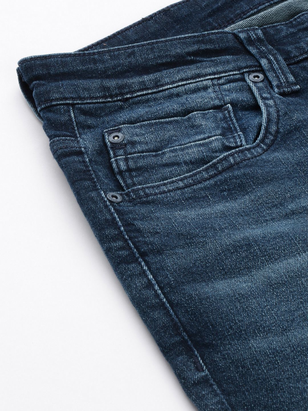 SPYKAR Men Skinny Fit Low-Rise Heavy Fade Stretchable Jeans