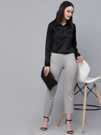 Style Quotient Satin Finish Spread Collar Formal Shirt