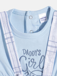 Moms Love Infant Girls Striped Bow Detail Pleated Fit & Flare Dress