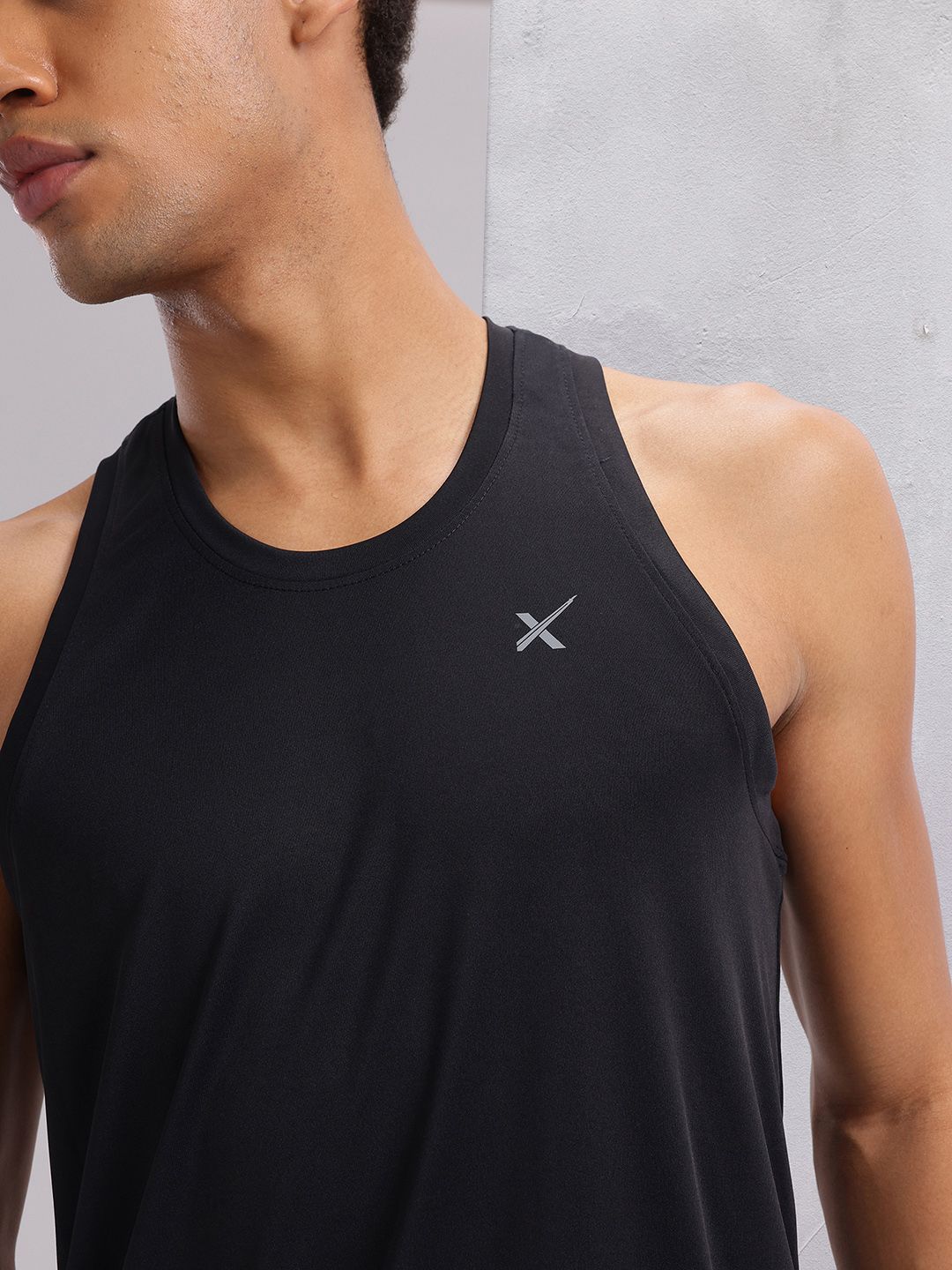 HRX by Hrithik Roshan Typography Print Racerback Training T-shirt