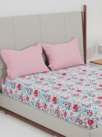 MYTRIDENT Unisex Pink Bedsheets