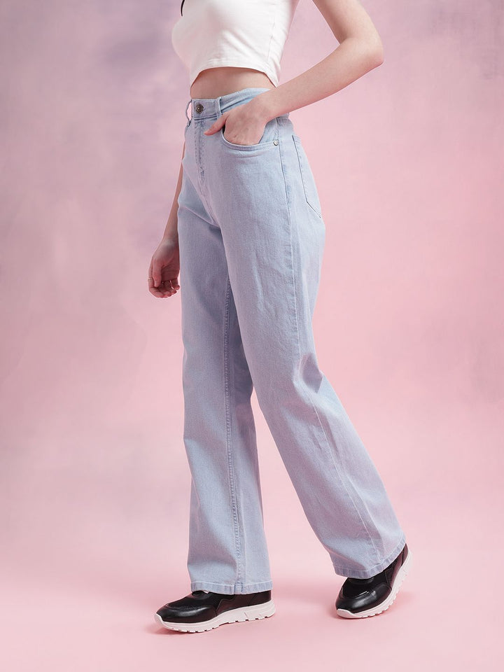 DressBerry Women High-Rise Straight Fit Stretchable Jeans