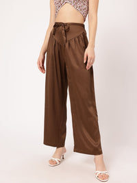 DressBerry Women Graceful Flow Textured Trousers