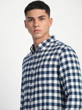 THE BEAR HOUSE Men Slim Fit Buffalo Checks Opaque Checked Casual Shirt