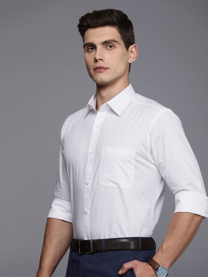 Raymond Pure Cotton Textured Slim Fit Formal Shirt