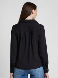 SPYKAR Women Black Classic Opaque Casual Shirt