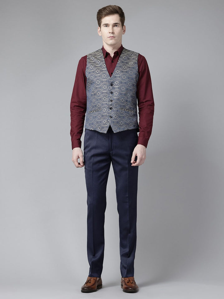 Park Avenue Slim Fit Party Blazer & Trousers with Waistcoat