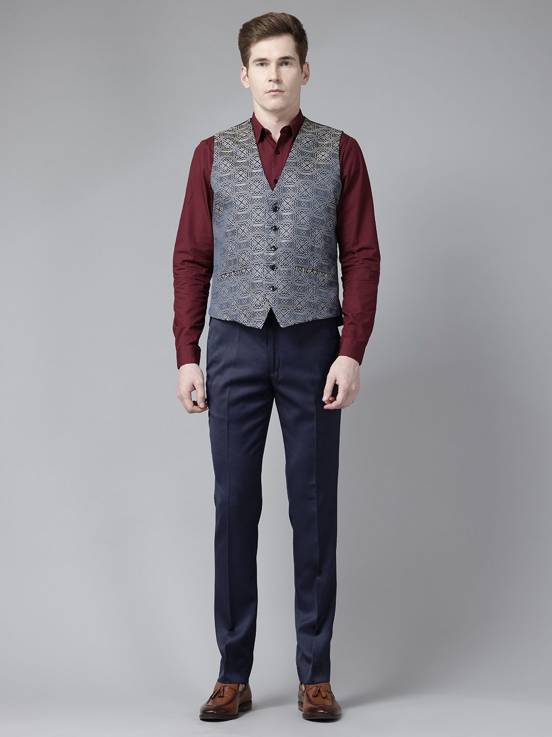 Park Avenue Slim Fit Party Blazer & Trousers with Waistcoat