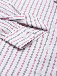 Park Avenue Men Pure Cotton Slim Fit Opaque Striped Casual Shirt
