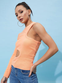 Athena Round Neck Cut-Outs Top