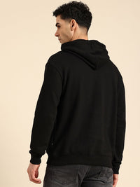 Being Human Men Printed Pure Cotton Hooded Sweatshirt